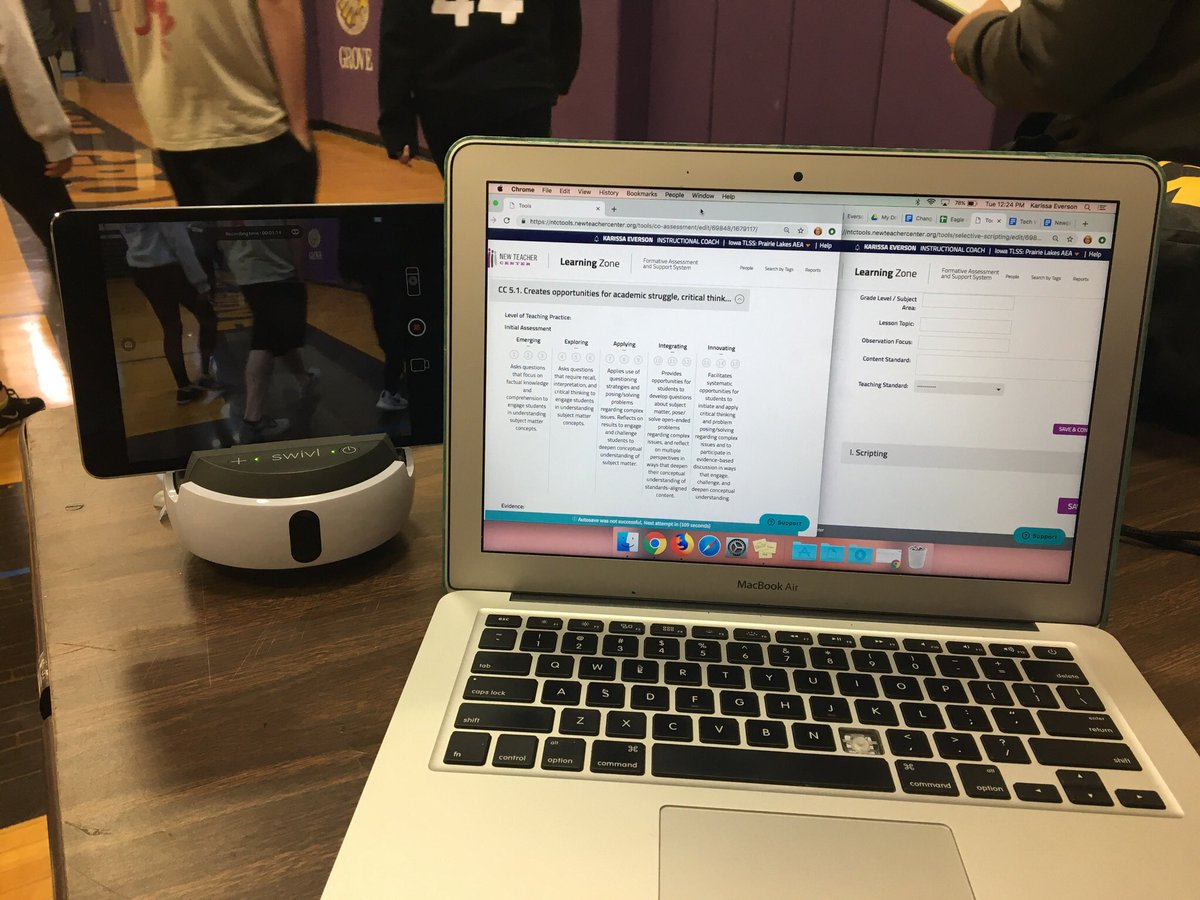 MrsKEverson's tweet photo. It feels good to be engaged in rich work again! I love the versatility of @NewTeacherCtr tools. Today’s agenda: Co-Assessment Summary of Core Teaching Capabilities in PE. #NTC #iaTLC #InductionCoach https://t.co/CXZalAuDIH