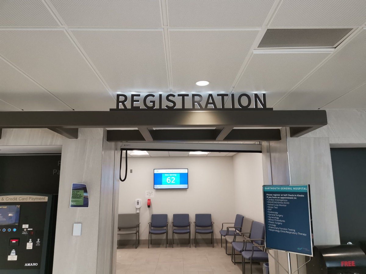 SignUnited's tweet image. Have you been to the Dartmouth General recently? We were very happy to update the “Registration” &amp;amp; “Blood Collection” signs ❤️