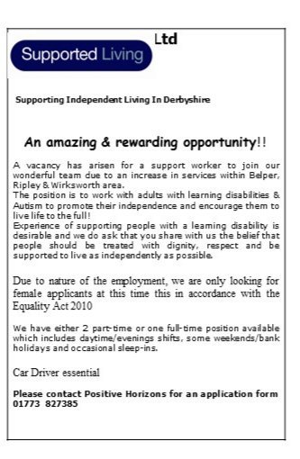 PHderbyshire's tweet image. Or you can download an application form by going to positivehorizons.co.uk