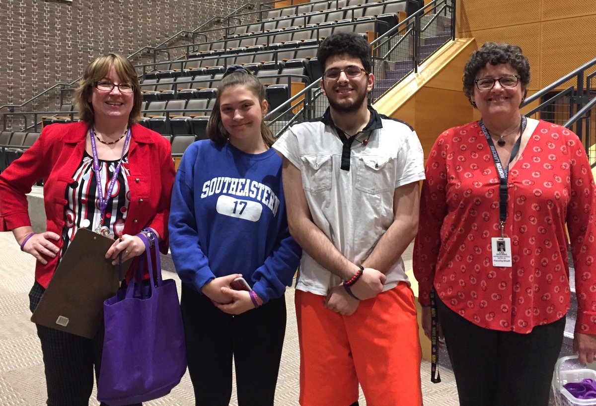These students were referred by staff members for being . . . KIND 💜It was so much fun surprising them with #LancerPride #KindnessMatters wristbands. Thank you to <a href="/giuliano_lisa/">Lisa Giuliano</a> and the NHS Parent Advisory Board for the support! Students — your kindness speaks volumes 💜