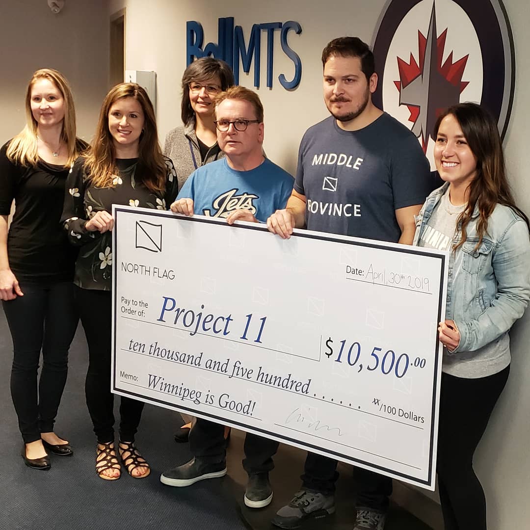 It was a good day ❤

Thank you to all who supported and purchased the GOODEST sweaters in the Peg 🙌 $10,500 raised for Project 11 with <a href="/NorthFlag/">North Flag</a>

I've said it once but I will say it again, #WinnipegIsGood 🙏 
 
#Winnipeg #ywg #GoJetsGo