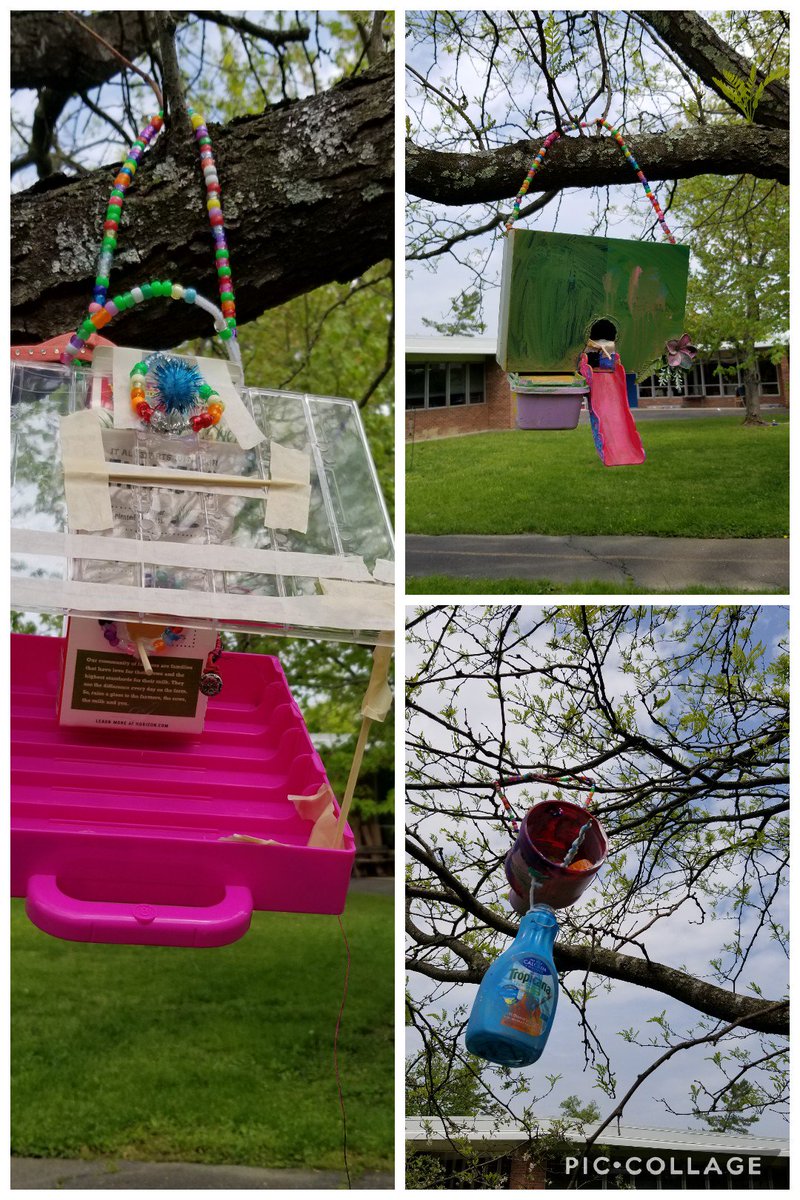 MillerT_M's tweet photo. Bird observations &amp; investigations inspired some children to plan &amp; design birdhouses for our spring visitors. #IHEmpower #IHPromise https://t.co/DwJXYjH3lu