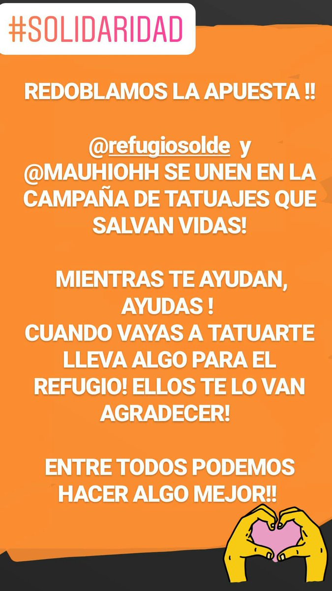 Refugiosoldenoc's tweet photo. REDOBLAMOS LA APUESTA! 👇👇

#tatuajes #ayuda #solidaridad #rosario #rosariosantafe #refugiosoldenoche https://t.co/fzrjwEUqQ4