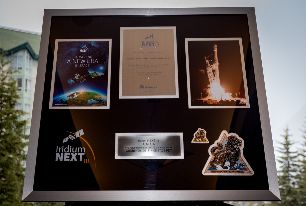 CATCA in space! Cool!!  // L'ACCTA dans l'espace!! #safeskies #2019CATCA Thank you/Merci <a href="/navcanada/">NAV CANADA</a> <a href="/AireonLLC/">Aireon</a>