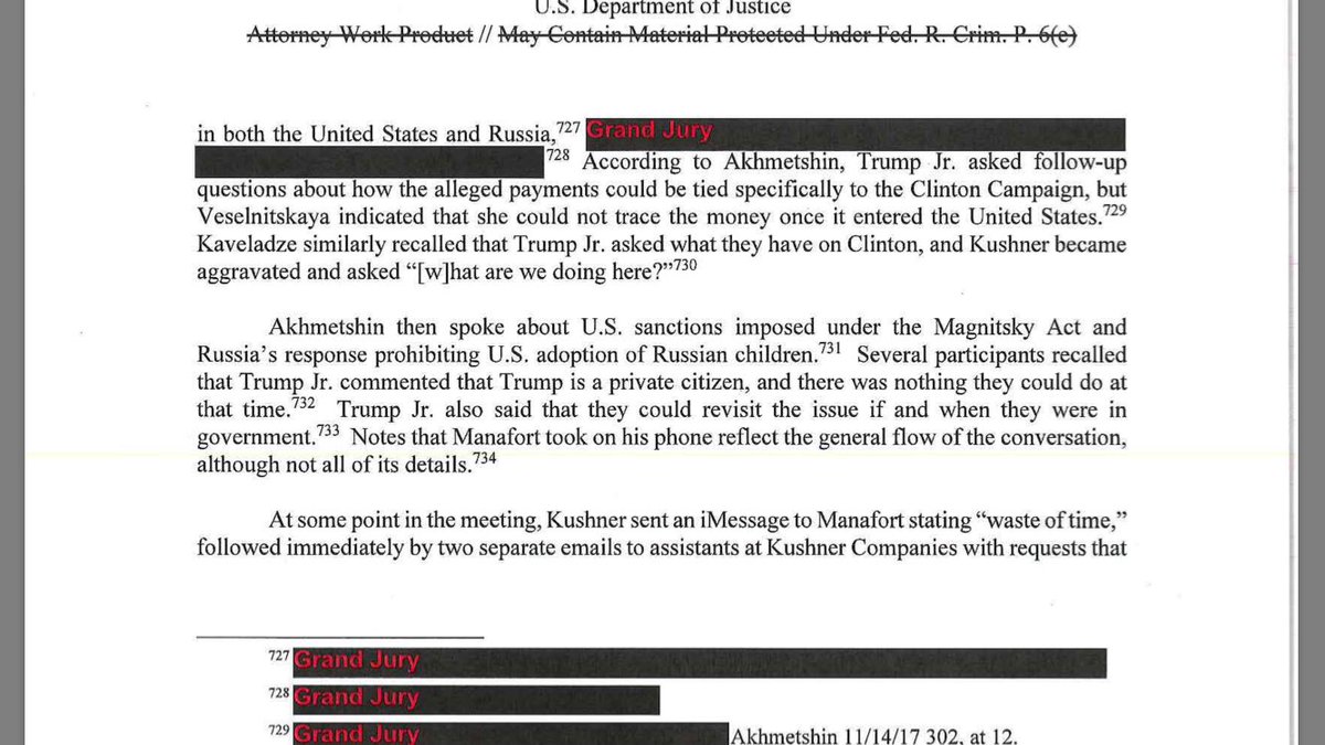 15. “Trump Jr. asked what they have on Clinton.” Kushner declares meeting with foreign nationals to obtain dirt on Clinton a “waste of time” as convo turns to sanctions.Perspective: Amoral opportunist flunkies?