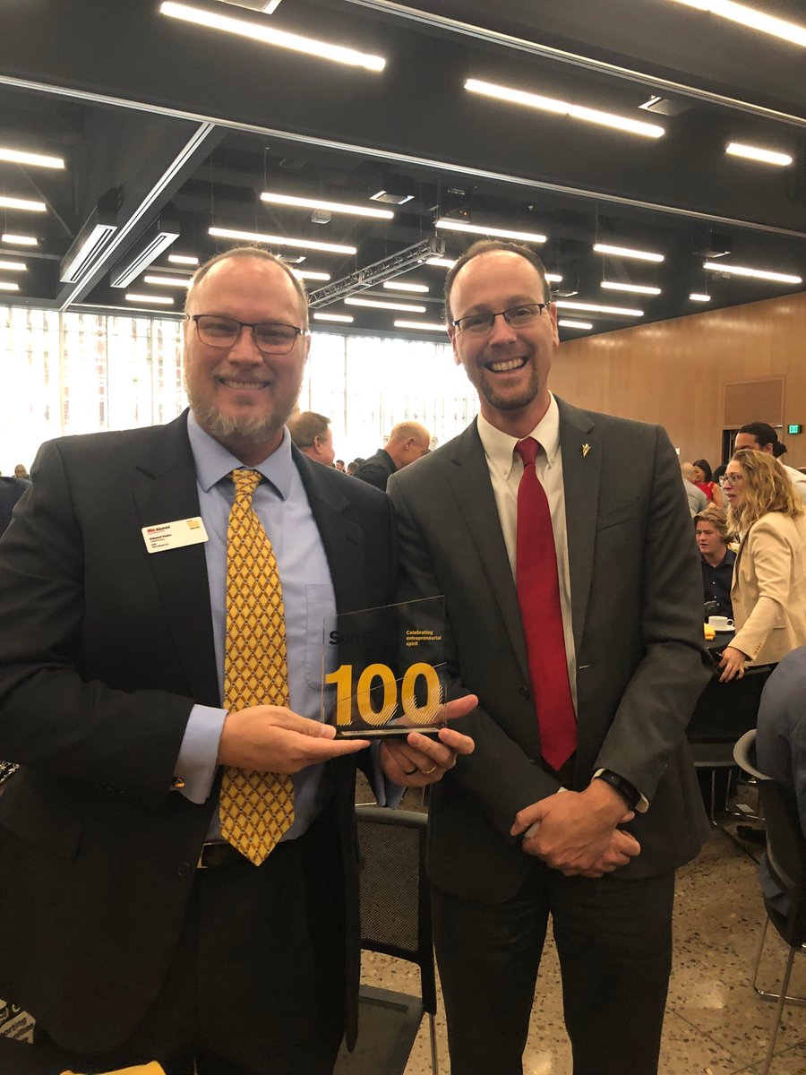 ASUNewCollege's tweet photo. Congrats to Ed Vasko, an @ASUNewCollege alumni + CEO of @TerraVerdeAZ who was recently honored in the 2019 Sun Devil 100! The Sun Devil 100 celebrates the achievements of ASU alumni who own or lead successful, innovative businesses across the globe.  👏 #WestDevil #ASUgreatness https://t.co/WfldaJa3yg