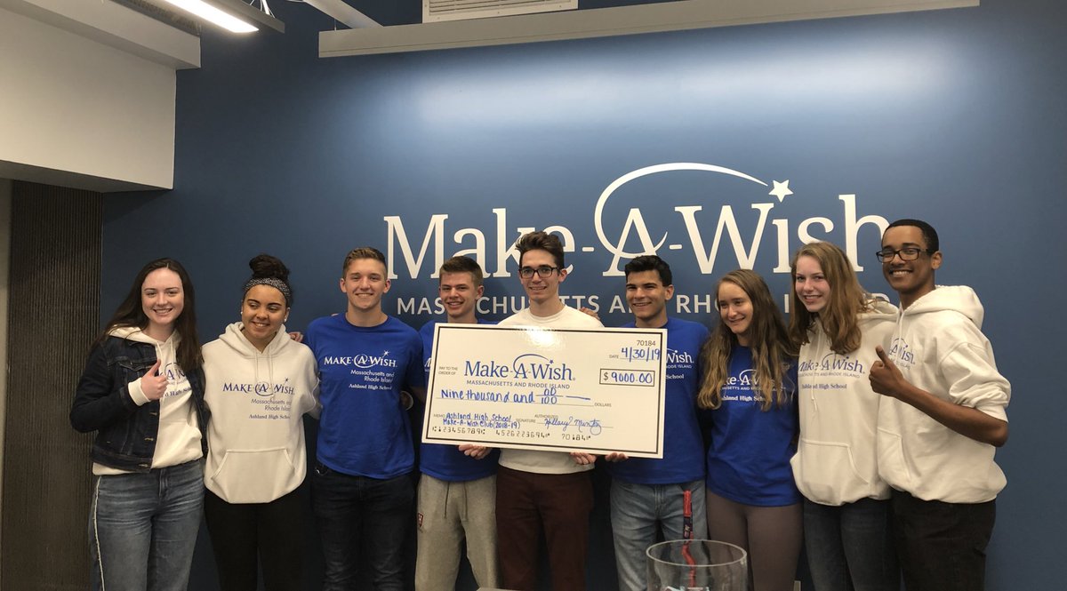 MrsShielsAHS's tweet photo. Great adventure to @MakeAWishMassRI today with leadership board to grant Wish #4! Left feeling honored and inspired to do all we can for this amazing foundation Huge thanks to @MBTA_CR @ed_burman for all the support in getting us there! #bestwarmfuzzyever https://t.co/dSx7LxiLAa