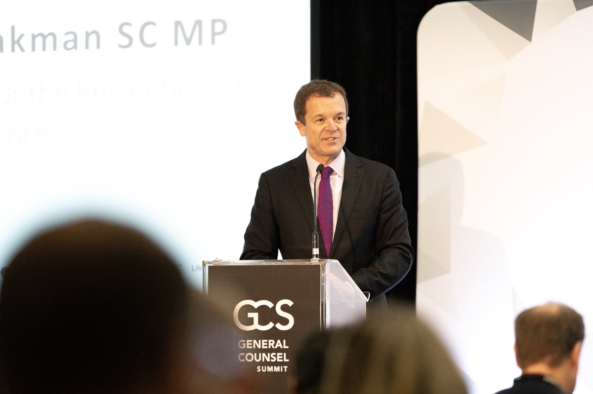 CounselLegal's tweet photo. The Hon. Mark Speakman SC MP, Attorney General and Minister for the Prevention of Domestic Violence @NSWgovInfo opens #TheGCS on stage this morning. https://t.co/qOcLKEkj8o