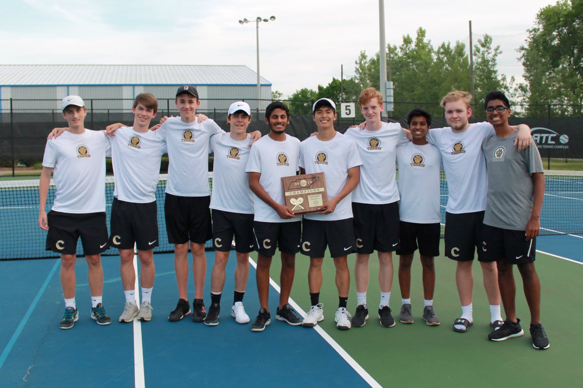 CMStigertennis's tweet photo. Central Magnet Tigers are the District 7 Large Champions with a 5-0 win over Siegel!  @cecil_joyce @DrJohnAsh @MarkKirksey1 @stripesquad https://t.co/PyAWpkq57q