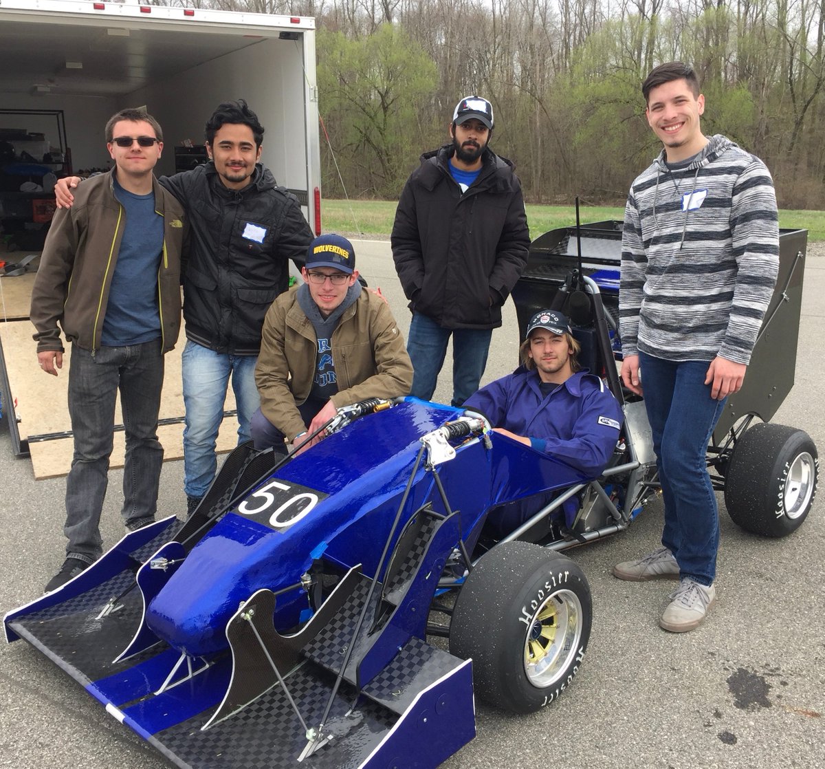 Thank you @FiatChrysler_NA  for allowing us to test at the Chelsea Proving Grounds this weekend. This was a great opportunity to collect some valuable data to have our car prepped and ready for MIS this year. #GOBLUE #FSAE