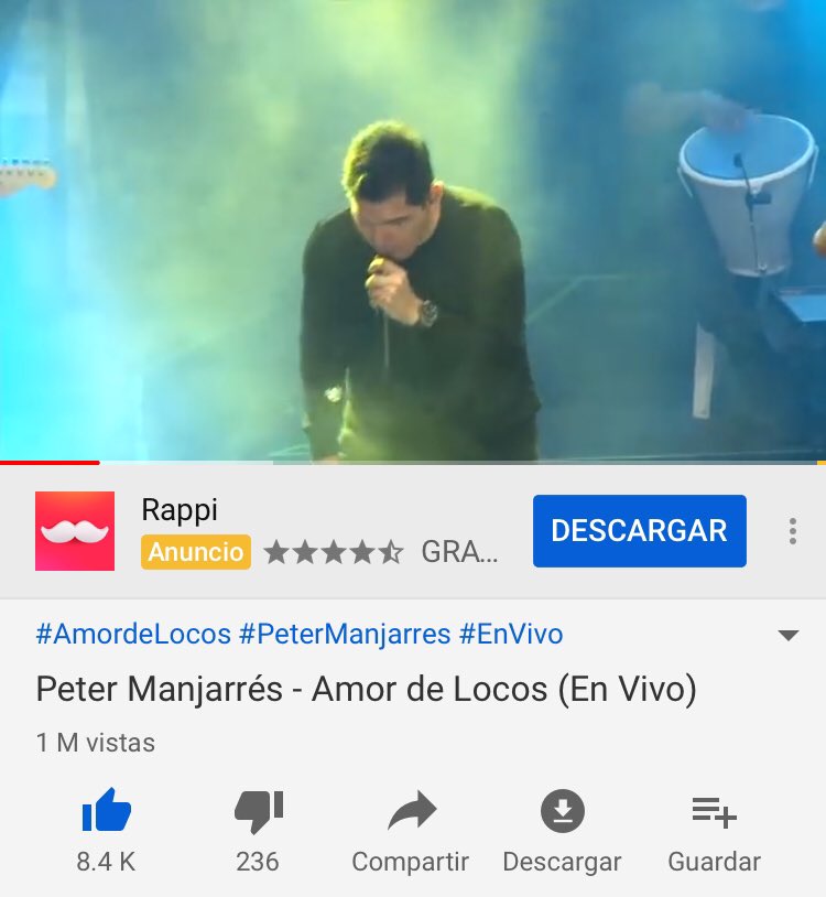 🚨ATENCIÓN🚨#AmorDeLocos de <a href="/PeterManjarres/">petermanjarres</a> + <a href="/danielmaestrea/">Dani Maestre</a> llega a 1 MILLÓN de reproducciones en <a href="/YouTube/">YouTube</a>, ¡un éxito indiscutible!.  Peter Manjarrés - Amor de Locos (En Vivo) youtu.be/blP3M-Gmczo vía <a href="/YouTube/">YouTube</a>