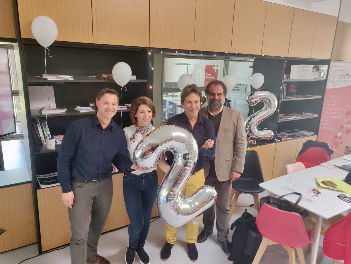 SwissEdTech's tweet photo. HAPPY ANNIVERSARY! The Swiss EdTech Collider turned 2 at the end of April! It’s been an amazing journey since the inauguration in 04/2017 - grown from 30 to 76 EdTech startups and established a unique ecosystem around EdTech in Switzerland! Felicitations! @EPFL_en @EPFL #EdTech https://t.co/fUEtZZyIz3