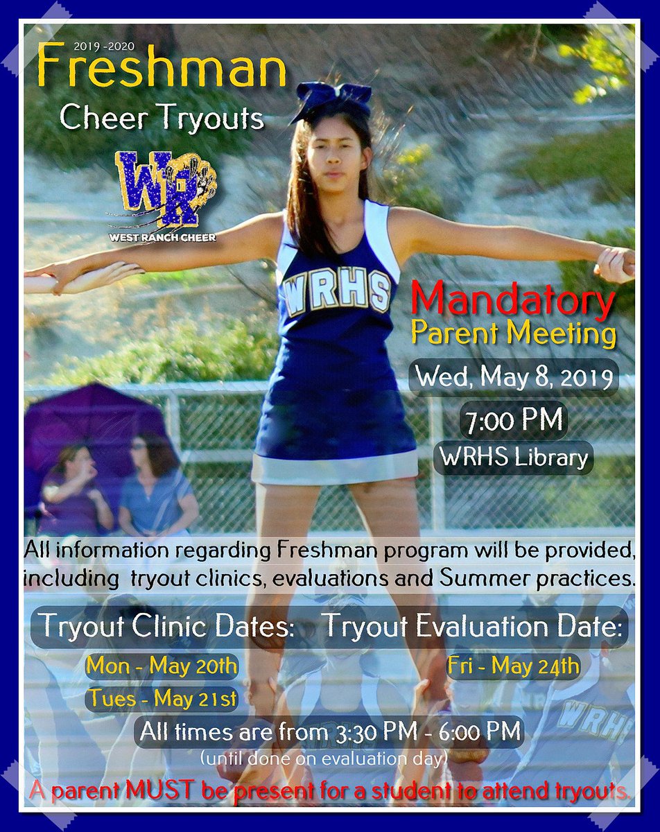 Interested in joining the Freshman Team for the 19/20 school year?
Mandatory parent meeting on May 8th to get started. 

Tryout dates:
Mon - 5/20 - 3:30 PM - 6:00 PM
Tues - 5/21 - 3:30 PM - 6:00 PM
Fri - 5/24 - 3:30 PM until Done

Email: Samantha Coe at swhitney@hartdistrict.org