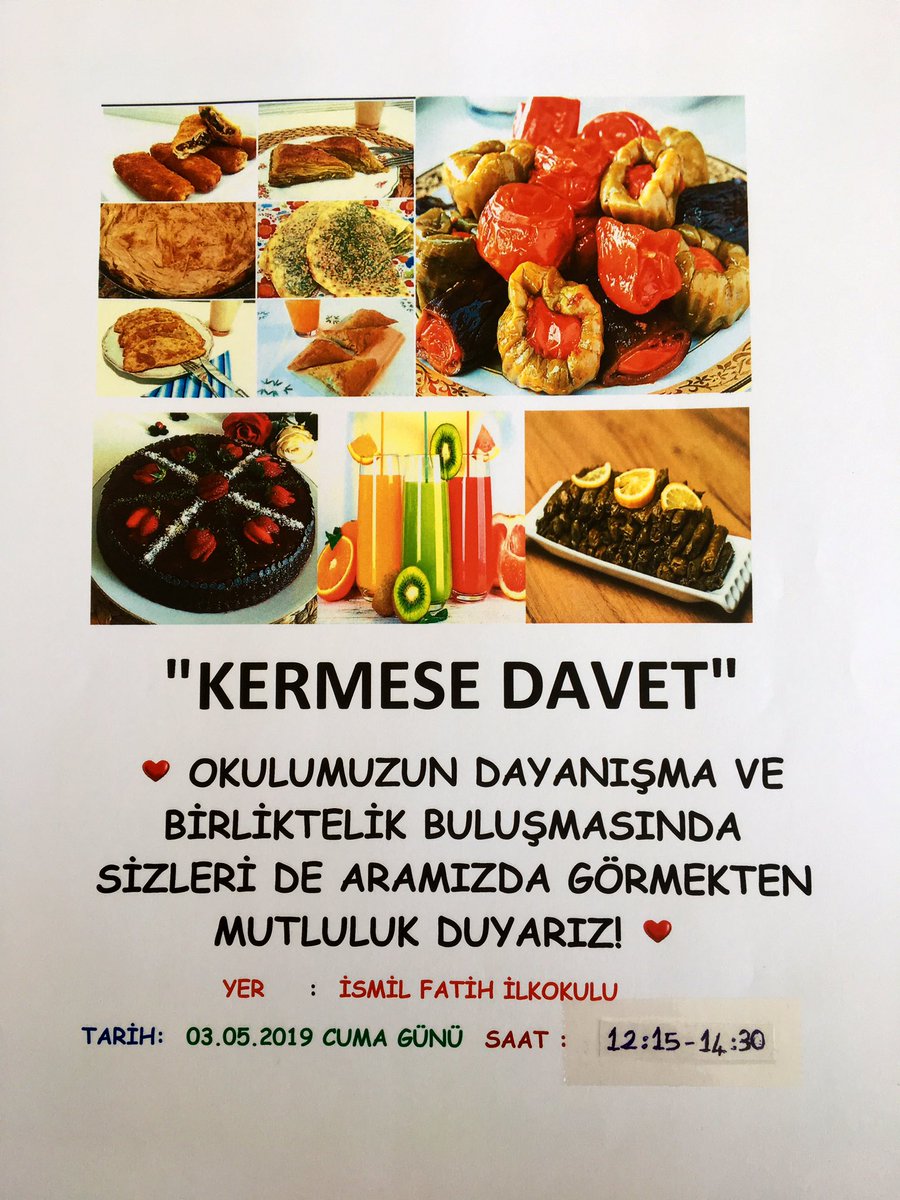 Bekliyoruz ☺️🙏🏻
#kermes
