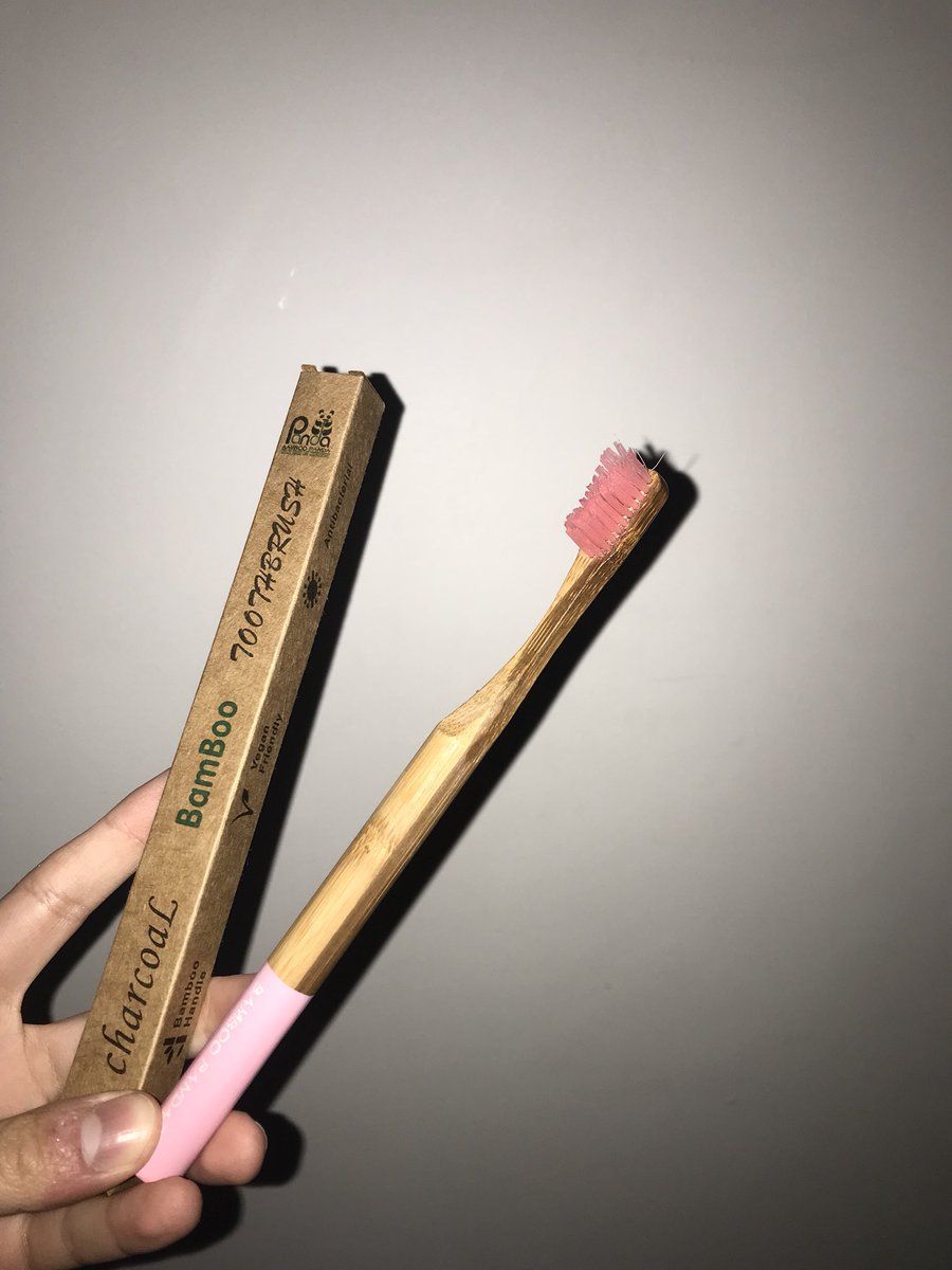 charlottexxmay's tweet image. Not usually one to tweet like this but we’ve got 30 years until the planet dies unless we do something so this is my super cute pink bamboo toothbrush which takes 10 years to decompose rather than 400. It’s charcoal infused so teeth turn pearly white &amp;amp; helps save sea life :) xx