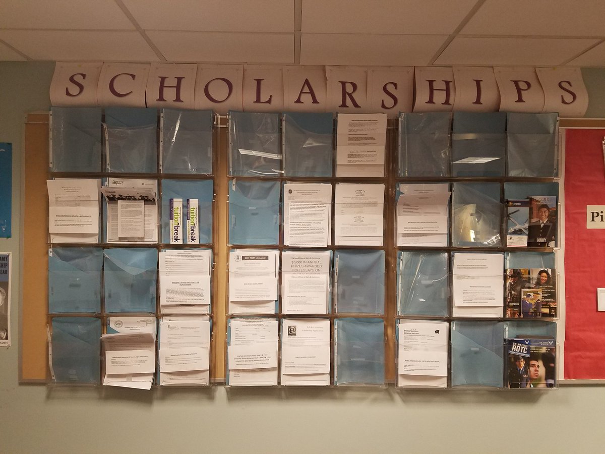 #classof2019 come check out the scholarships in our office with May and June deadlines