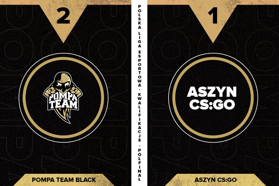 Yasss! 💥
2-1 z Aszyn w półfinale kwalifikacji do PLE!

Pierwsza mapa: Pompa 16-11 Aszyn
Druga mapa: Aszyn 25-22 Pompa
Trzecia mapa: Pompa 16-13 Aszyn

Zaraz finał &lt;3