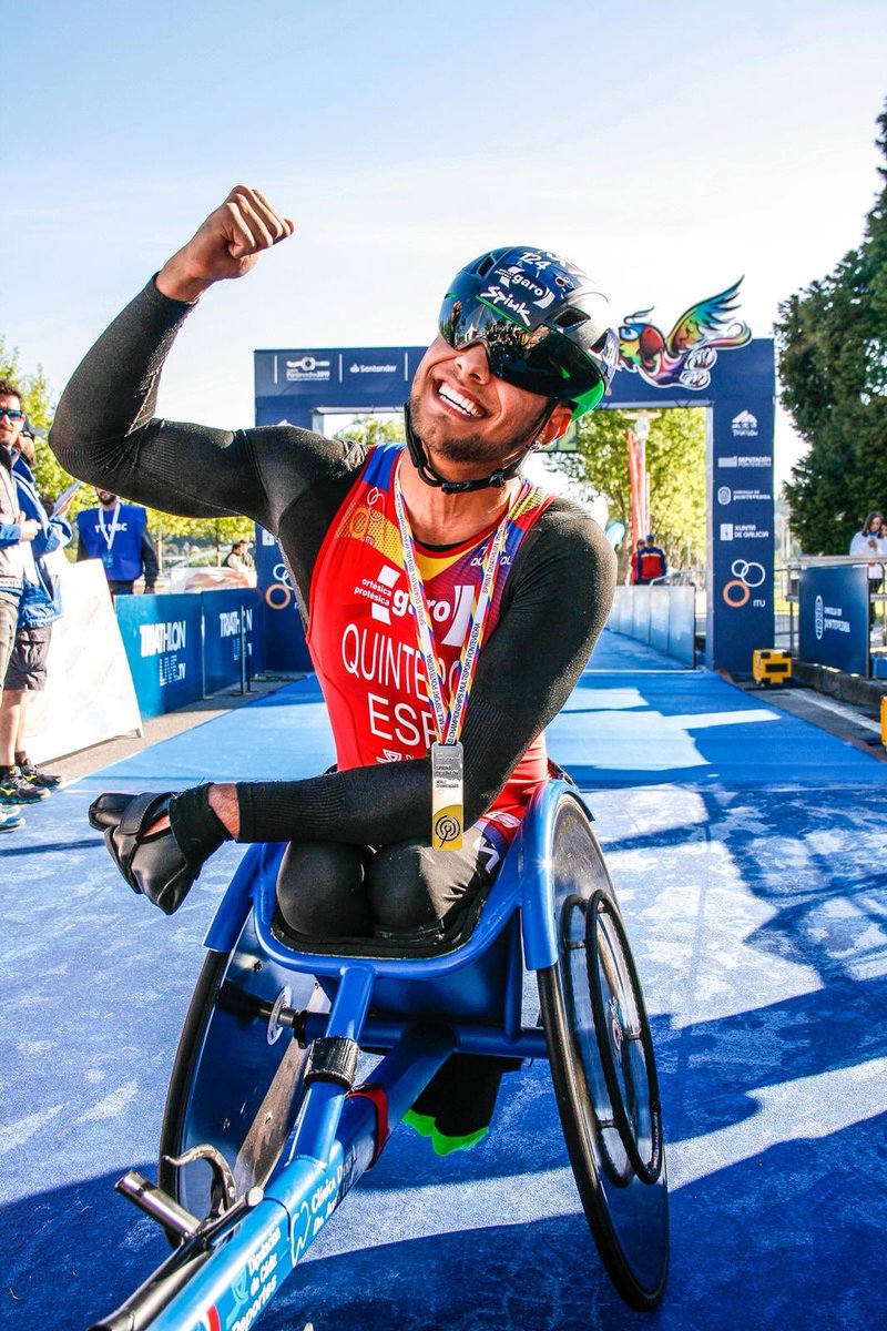! CAMPEÓN DEL MUNDO DE DUATLÓN ! 😎
JM Quintero <a href="/JM_Quintero/">José Manuel Quintero</a> 
Tu objetivo es claro, cumplir el sueño de ir a unos Juegos Paralímpicos. Y estamos convencidos que gracias a tu tenacidad y esfuerzo, allí estarás 🙌🏻
Así que... ¡disfruta del camino campeón!
📸  <a href="/TriathlonintheW/">TriathlonintheWorldo</a>
