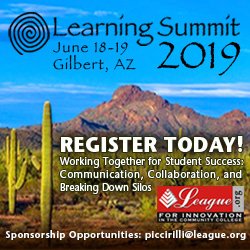 Register today for the League's next Learning Summit AZ, Working Together for Student Success: Communication, Collaboration, and Breaking Down Silos. June 18-19. For details, click here: league.org/ls2019az #LS19AZ #MCCD