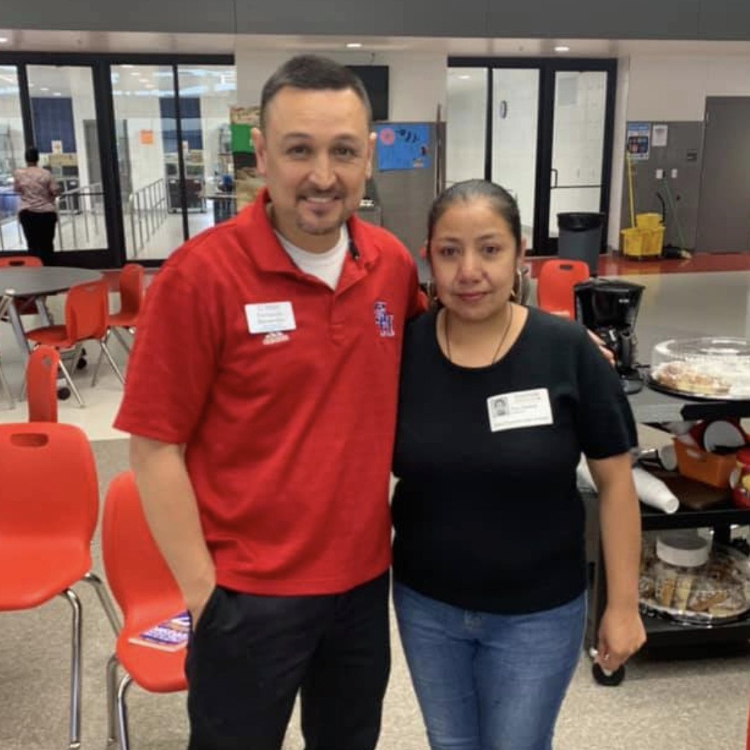 shhsalumni's tweet image. Mr. B at his last “Coffee with the Principal” at Big Sam! Thank you, Mr. B. ❤️ You've served us all so well and we will miss you so much! #samside #sampride