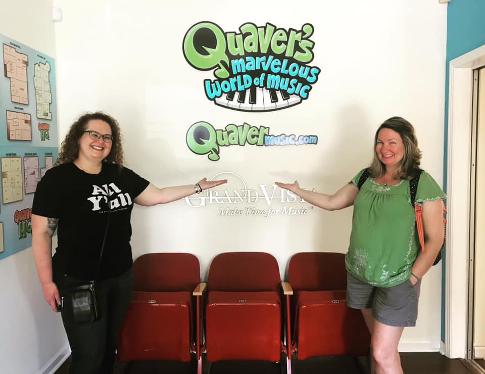 We were quite excited to have these two visitors today! Ashleigh Spatz and Brianne Turgeon teach music in <a href="/AtlantaPublic/">Atlanta Public Schools</a> &amp; are avid Quaver users. Tonight, they’ll be honored in Nashville along with several other music teachers as <a href="/cmafoundation/">CMA Foundation</a> Music Teachers of Excellence!