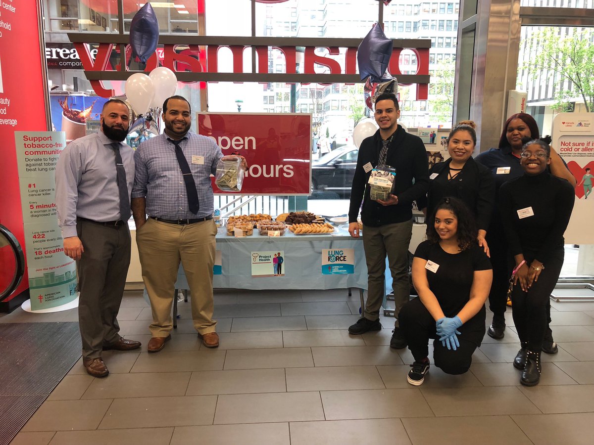 Times Square CVS in D8 raising money and awareness for Lung Force!!