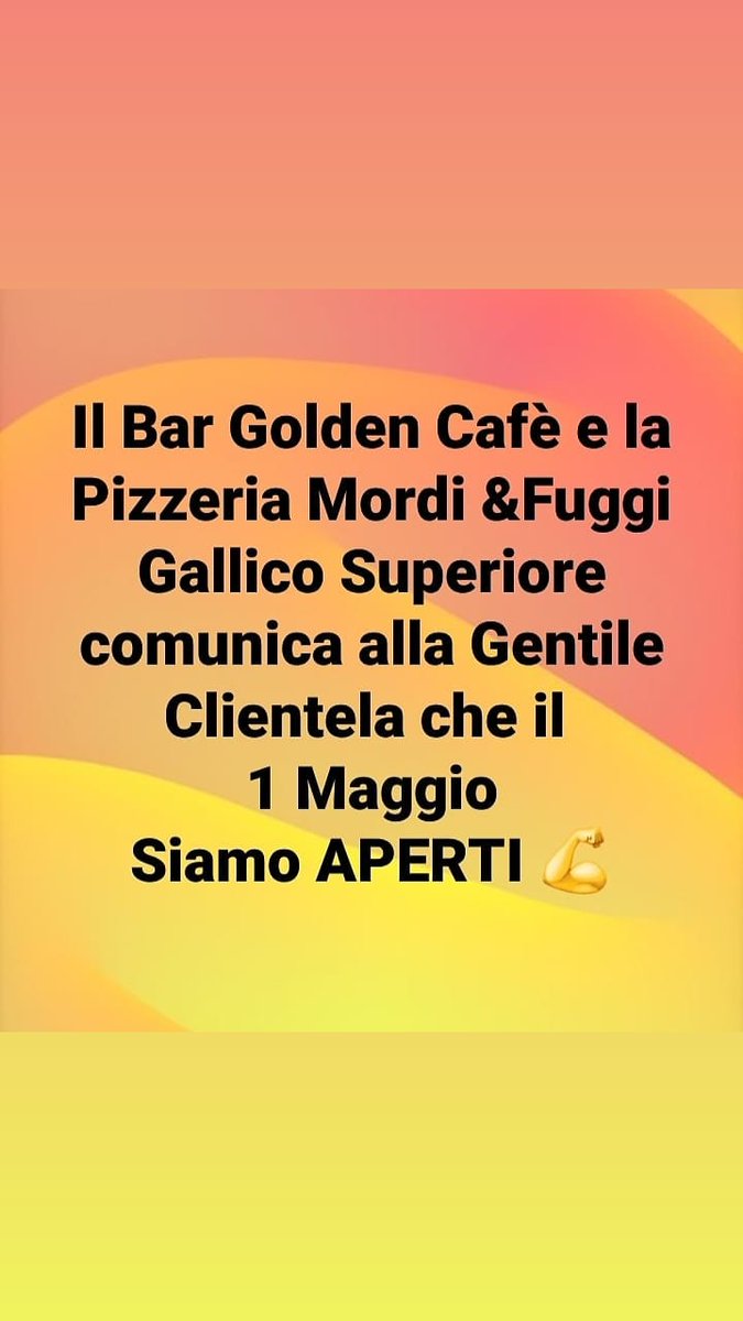 BarFuggi's tweet image. 1MAGGIO APERTI