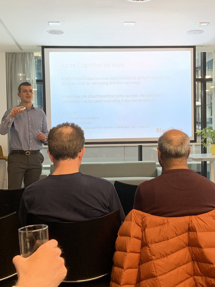 sam_goudie's tweet photo. Love a good user group Meetup. #azure cognitive services in real life use cases #mcug #azurefamily https://t.co/kyZkk1GkUS