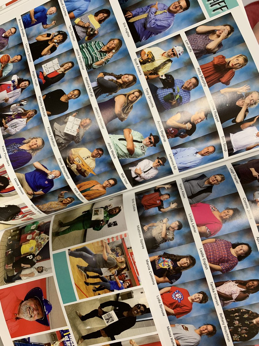 LoriJintheArts's tweet photo. Staff photo page in our yearbook! So great!!! #themount https://t.co/G8rO7enxHR