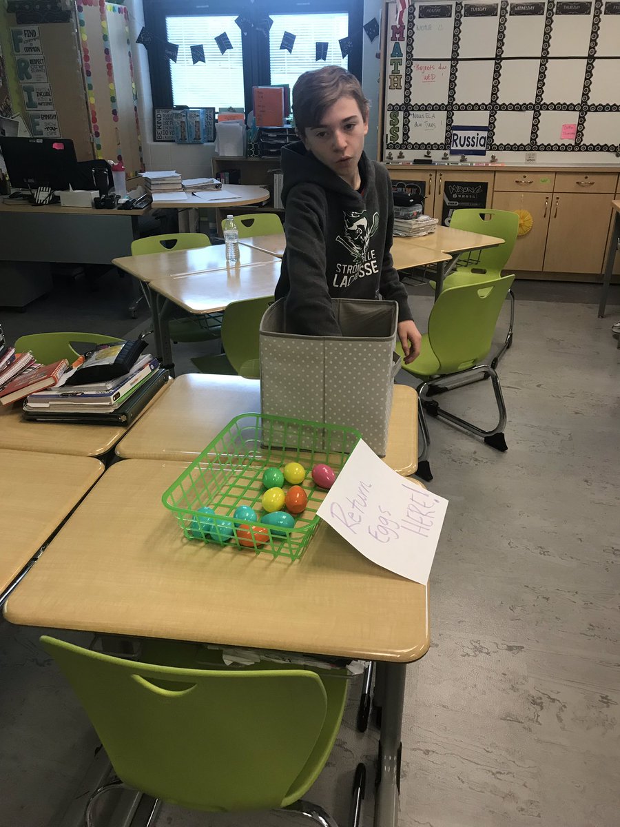 We kept the Easter theme going in math today for our Math Olympics! The teams grabbed the egg color according to the country they represent and solved the problem inside, then grabbed another egg, until all were solved. First team done got BONUS points! They loved it!