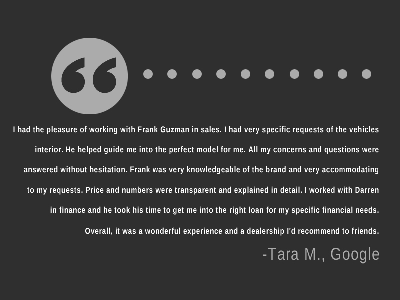 Thank you to Tara for this wonderful review! We're so glad that our Lester Glenn Chrysler Jeep Dodge Ram FIAT team was so helpful and that you got the exact vehicle you wanted. We'll see you again very soon! 🎉#LesterGlennExperience