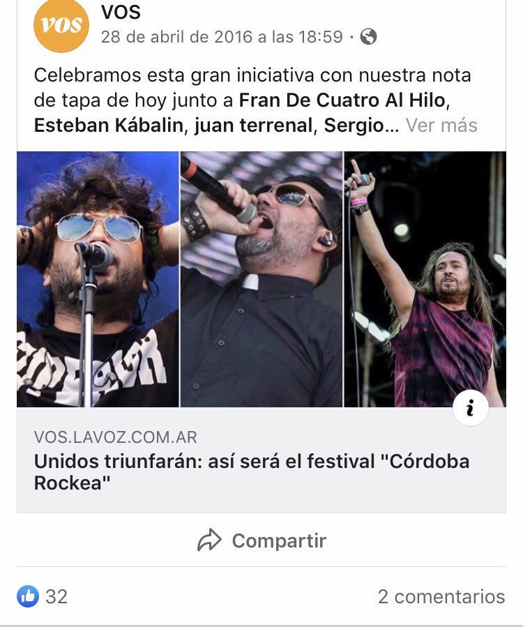 4alhilorock's tweet image. Un día como hoy hace 3 años quien escribe con otros tres locos que piensan que la cultura local podía seguir creciendo parimos este festival llamado @cordoba_rockea . Estoy feliz de haber encarado esto y jugármela x pura pasión. Hoy 3 años ! @captainbluepro