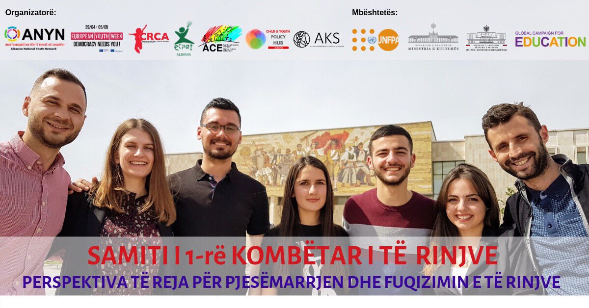 👉🏻 3rd of May 2019 
📣 The 1st National Youth Summit in Albania will take place at the National Museum of History.
The summit is organized in the framework of the European Youth Week 2019.
#EuropeanYouthWeek 
#youthinalbania
#ANYNalbania