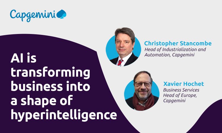 CapgeminiBusSvc's tweet photo. Implementing the right infrastructure of #AI can help you remain a step ahead of competition. But how? @Capgemini's Xavier Hochet &amp; @CJStancombe explain. https://t.co/XReEG0j13z #digitaltransformation #hyperintelligence https://t.co/4WUUq0ySOQ