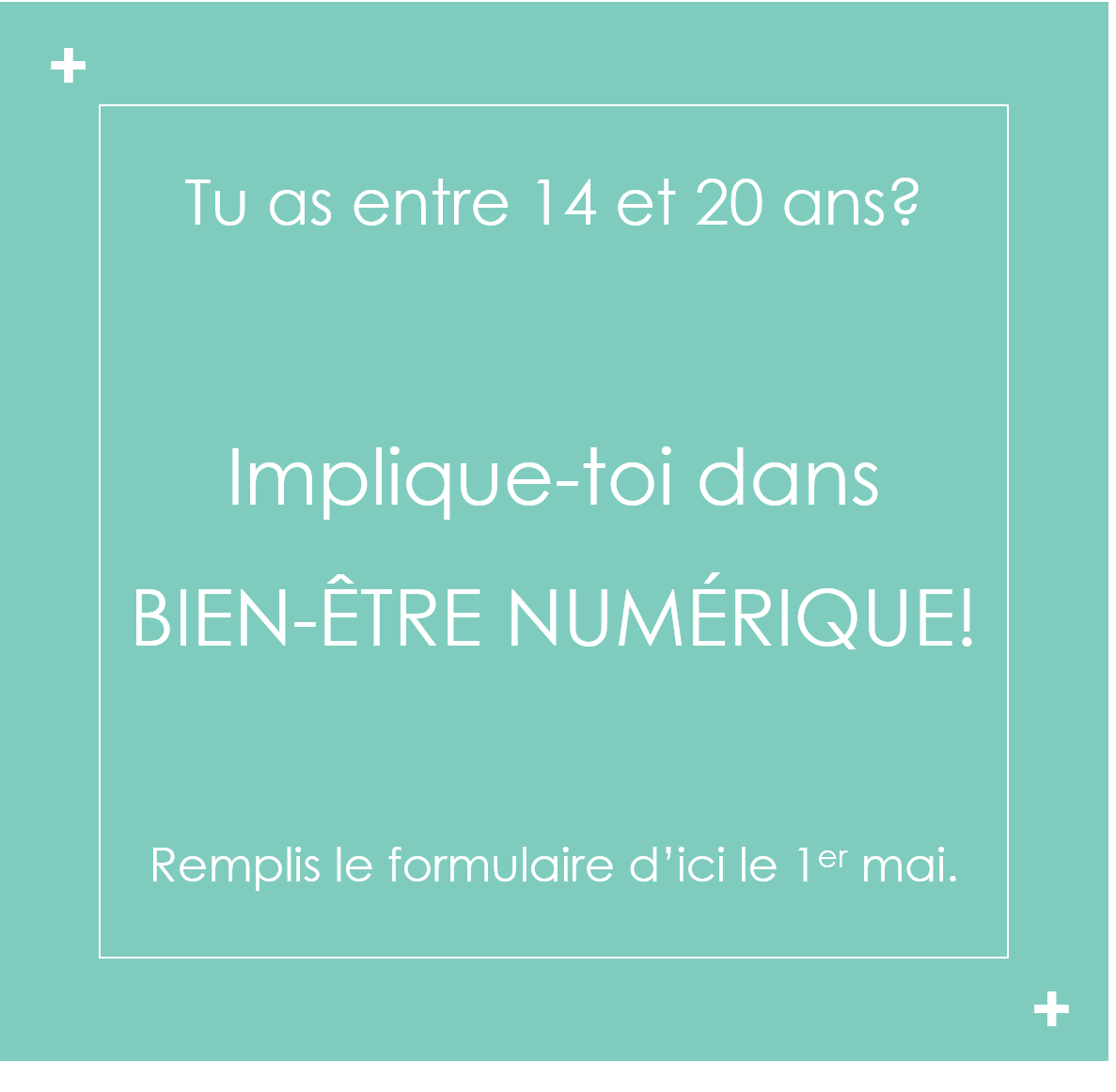 _FJIM_'s tweet photo. #LaGeneratrice | Es-tu un.e jeune âgé.e de 14-20 ans et tu as à cœur le bien-être de tes pairs? Implique-toi dans le projet BIEN-ÊTRE NUMÉRIQUE, un projet qui invite les jeunes à réfléchir à la place qu’occupe le numérique dans leur vie ➡➡ https://t.co/mkVln13ByT https://t.co/ILKXlGvQMw