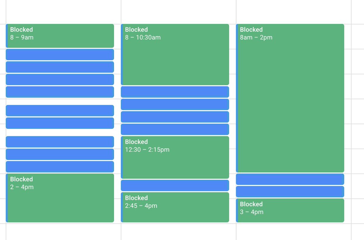 lovevalgeisler's tweet photo. Do 👏 more 👏 customer 👏 interviews 👏. 

The blue parts is me talking to customers next week. Not every week looks like this 😅 but it get me excited for the data we'll have when it's done. 

"I love getting the juice without doing the squeezing myself." -my client 🍋 https://t.co/gZZW2Eeqlz