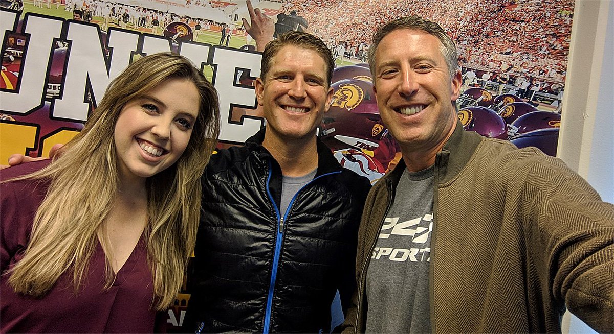 insidetroy's tweet photo. New #PeristylePodcast episode with @dweber3440, @keelyismyname and myself on the Bush/Leinart comments about Urban Meyer plus #NFLDraft talk. We also have @TourdePier co-founder @Onehgregory in studio, many #USC ties for this cancer fighting event! https://t.co/PPrdlSxAPF https://t.co/asIXqsjBkT