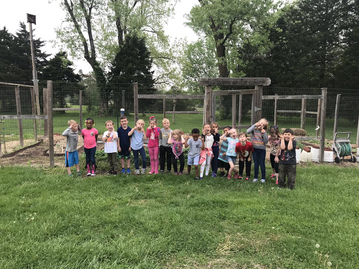 G is for Garden day. We went outside today before the rain to check out the radishes we planted. We saw lots of progress and even saw some new plants other classes contributed. Tomorrow will be Hat day.