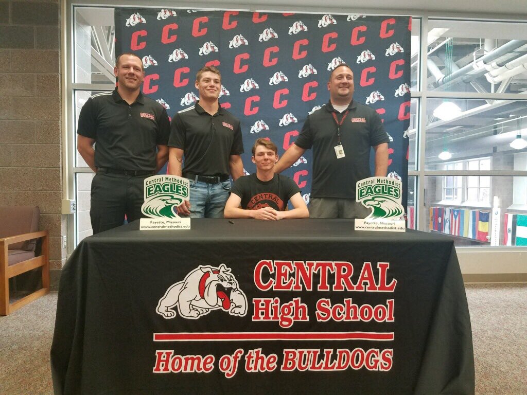So proud of Brandon Williams for committing to wrestle next year at Central Methodist University!!! <a href="/cmueagles/">Central Methodist Athletics</a> <a href="/Central_AD/">Central (SPFD) High School Athletics</a> <a href="/JoshScott_AD/">Josh Scott</a> <a href="/officialSPS/">Springfield Public Schools</a> <a href="/Wrestle_CHS/">Central Wrestling</a>