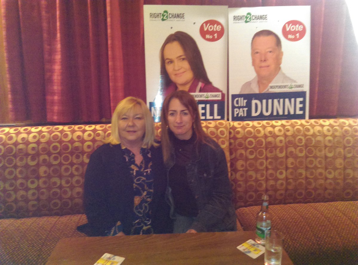 RuthNolanl's tweet photo. With Independent 4 Change Clare Daly at the launch for the 2019 local elections. https://t.co/B2kk9xarMm