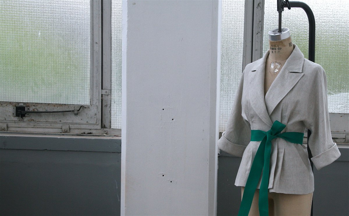 New for S/S2019, the Tailored Kimono Jacket and Dress, pleats flared sleeves into a tailored silhouette.  #DB2019