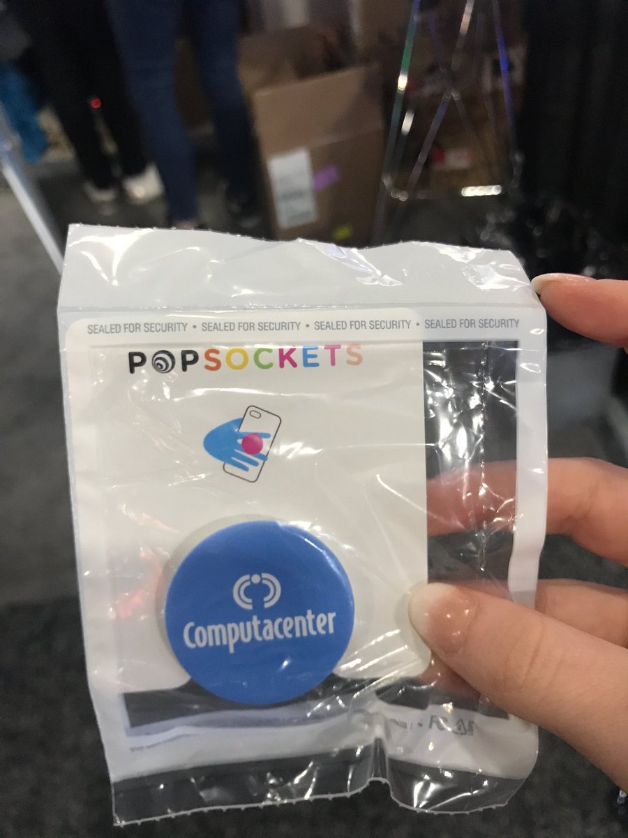 Excited to use my popsocket thanks @ComputacenterUK! #makingdigitalwork #booth128 <a href="/DellTechWorld/">Dell Technologies World</a>