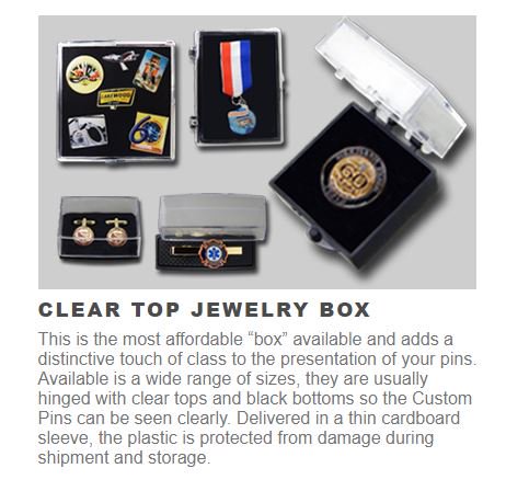 Present your custom lapel pins in style!