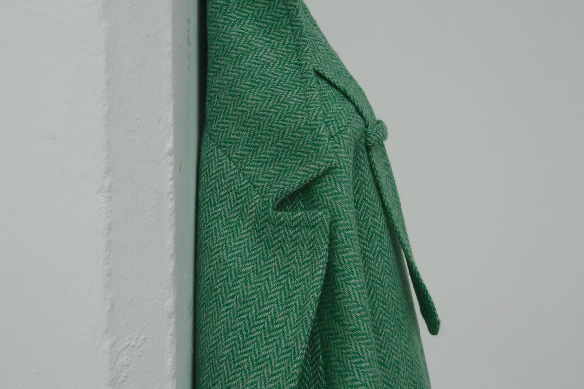 Reinventing the Daniel Blake classics - S/S19 sees the Military Trench Coat reappear in Angelica Green Herringbone.  #DB2019