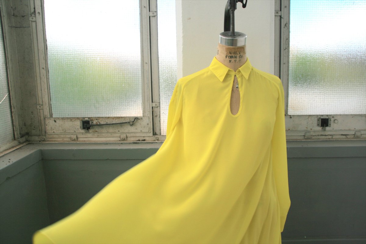 Floaty and free, strike a bold brush stroke in the Lemon Sherbet Painters Shirt.  #DB2019