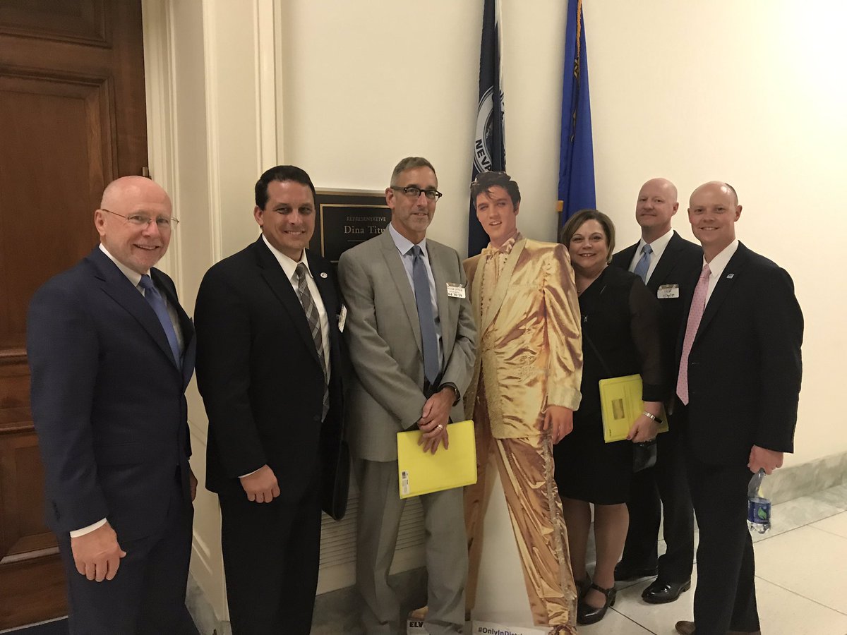 JoeCMcKinney's tweet photo. Last @NADOWeb Executive Committee meeting today....with Congresswoman @dinatitus and Elvis. https://t.co/BjxVjnp14y