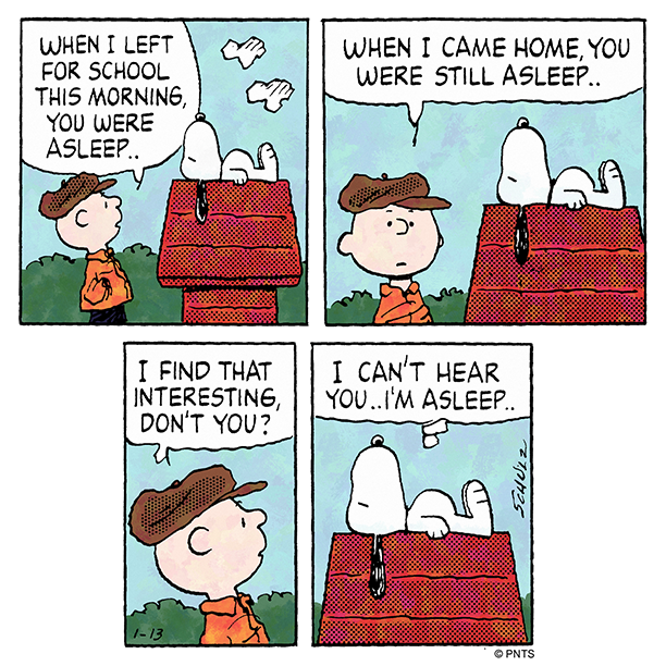Snoopy's tweet photo. Sleeping is my thing. https://t.co/vpB2ECkgmf