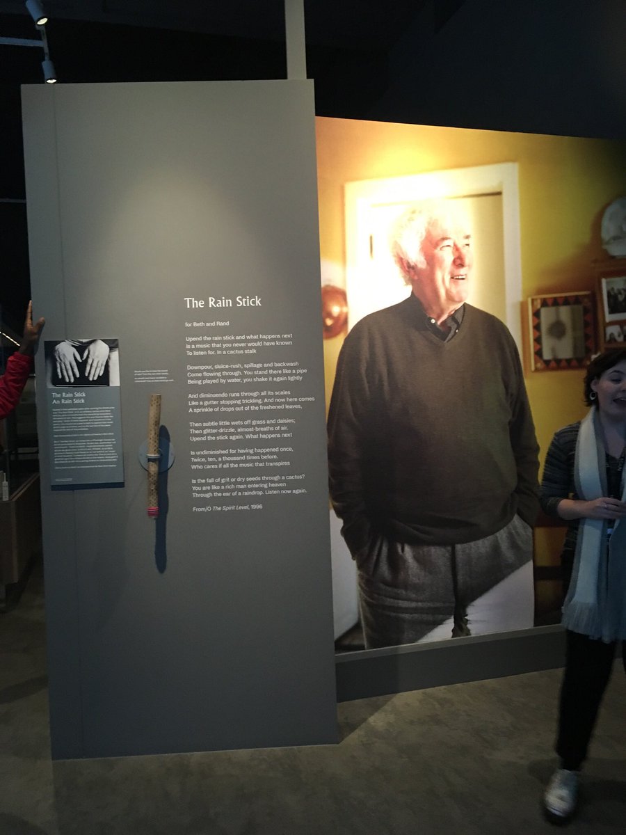 PBSisReading's tweet photo. Fabulous day @HeaneyDaily at Listen Now Again, Seamus Heaney exhibition. Amazing to get insight into the writing process, editing and drafting. Loved the historical context. 6th years in a reflective mood before the last few weeks. #PoetryDayIRL https://t.co/iJO7r6LdXo