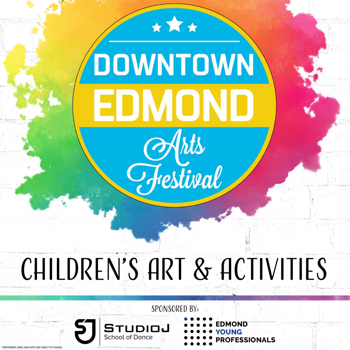 Let's not forget about the kids! There will be paid &amp; FREE activities for children of all ages during the Downtown Edmond Arts Festival.

Thank you to <a href="/StudioJDANCE/">Studio J</a>, <a href="/EYPs/">Edmond Young Professionals</a> and to all the vendor for providing the entertainment.