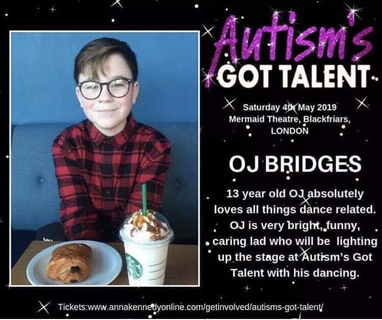 sotonpcf's tweet photo. One of our amazing young people is appearing in Autism’s Got Talent in London this weekend 🙌🏻 

OJ is a fantastic dancer and a wonderful young man, wishing you all the luck in the world OJ 🌟😊🤞🏻
#inspirational
#autismsgottalent
@BridgesWard1 https://t.co/e3t8idTbMS